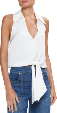 Ramy Brook Lucinda Tie Hem Halter Top