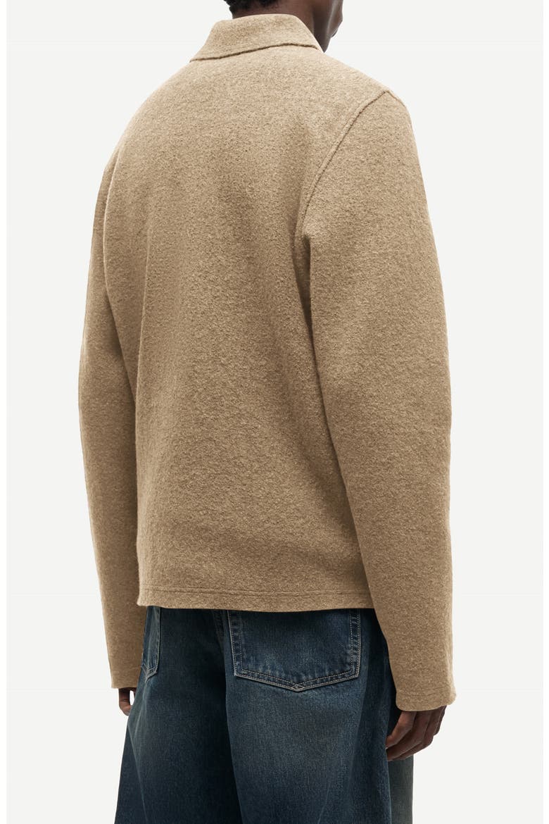 Hannes Wool Blend Zip Shirt Jacket, Alternate, color, LEAD GRAY