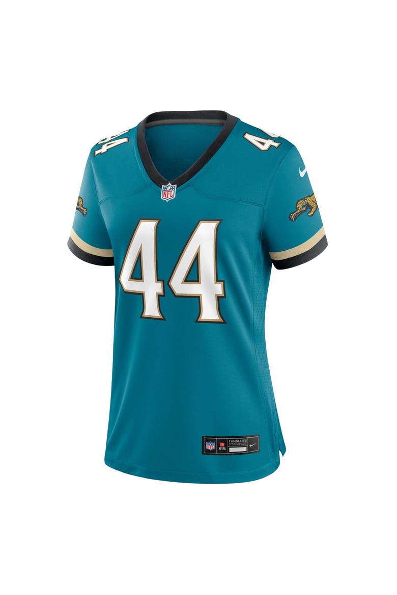 Women's Nike Travon Walker Teal Jacksonville Jaguars Prowler Throwback Game Jersey, Alternate, color, Teal