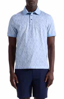 Vance OoohCotton® Leaf Print Polo