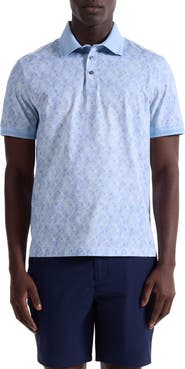 Bugatchi Vance OoohCotton® Leaf Print Polo