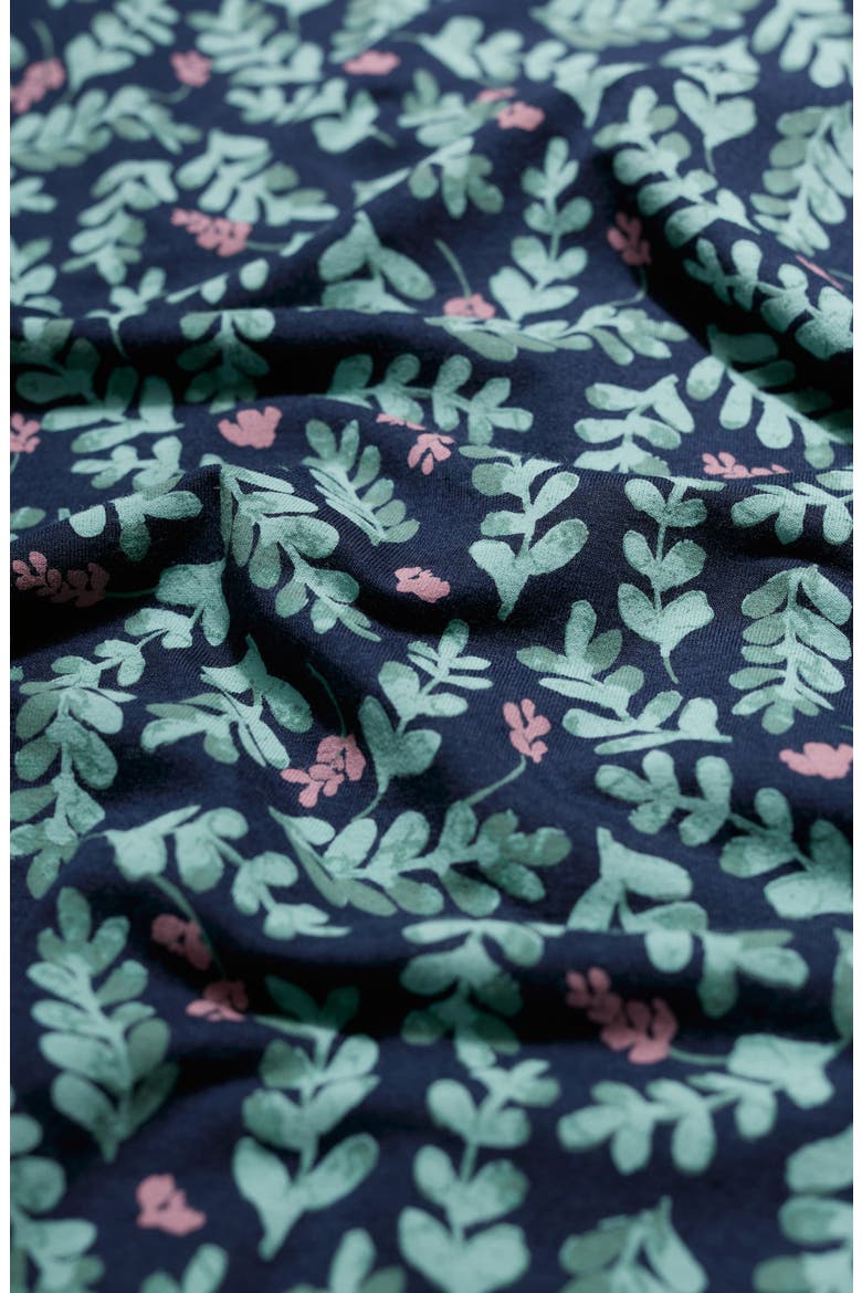 Killiow Floral Tunic Top, Alternate, color, INDIGO LEAF MARITIME