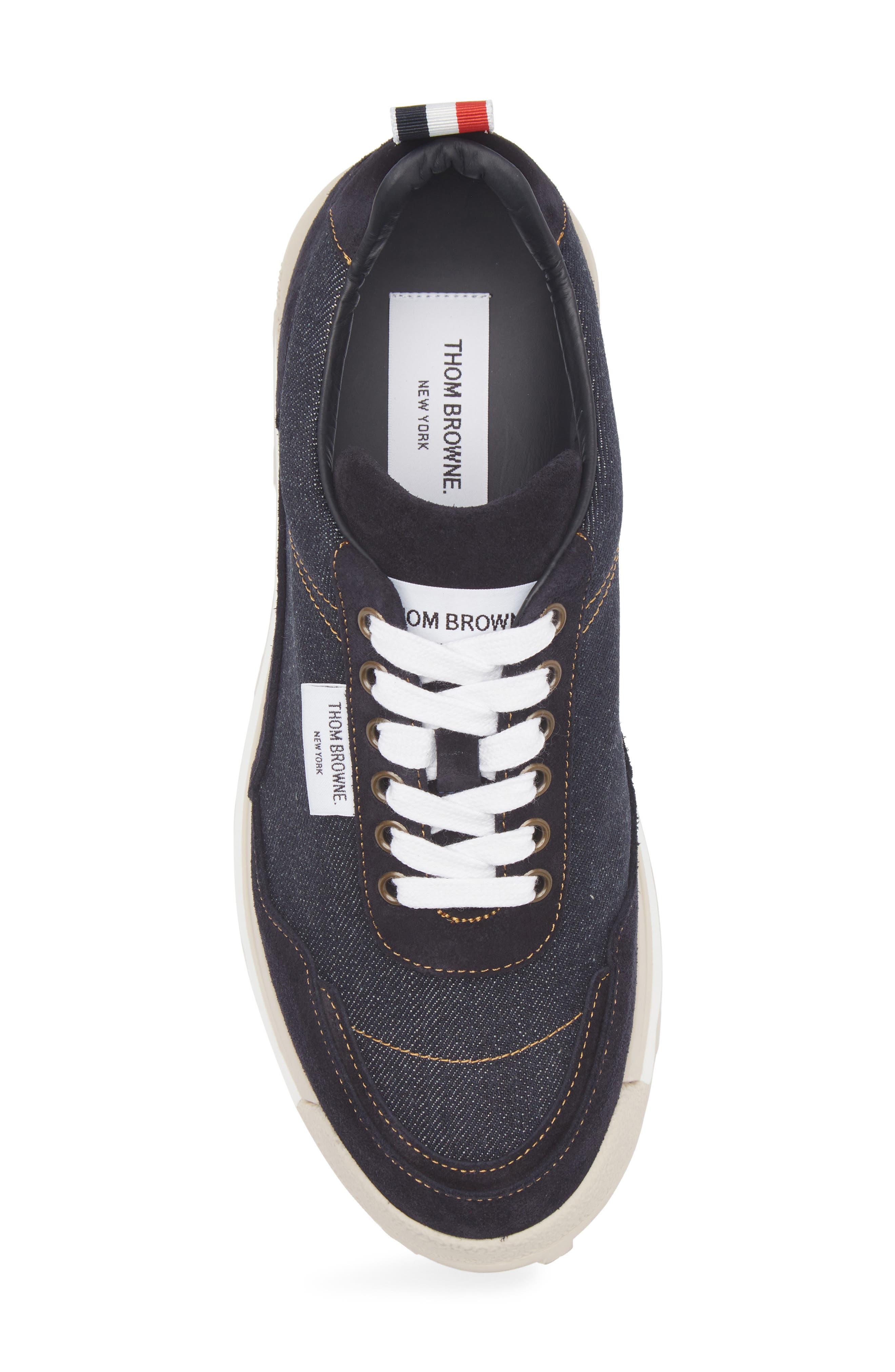 Thom Browne Alumni Tech Runner Sneaker, Alternate, color, Navy