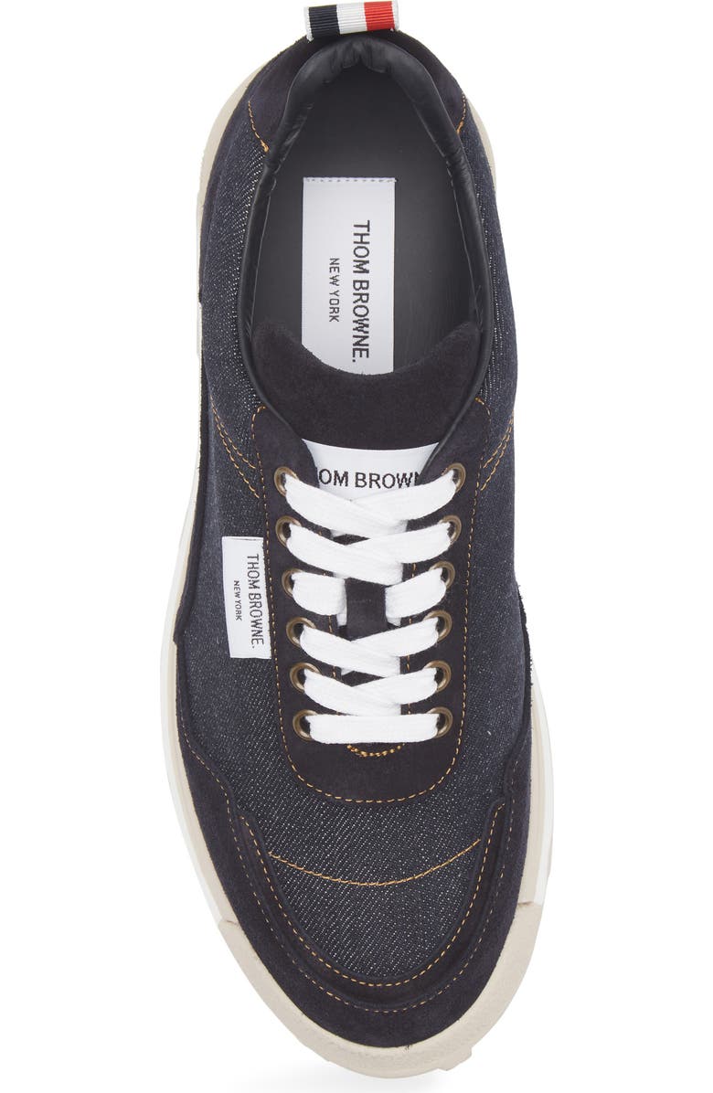 Thom Browne Alumni Tech Runner Sneaker, Alternate, color, Navy