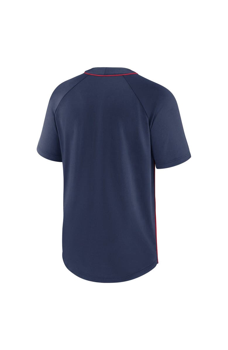 Nike Men's Nike Navy/Red Boston Red Sox City Plate Performance Henley Raglan T-Shirt, Alternate, color, 