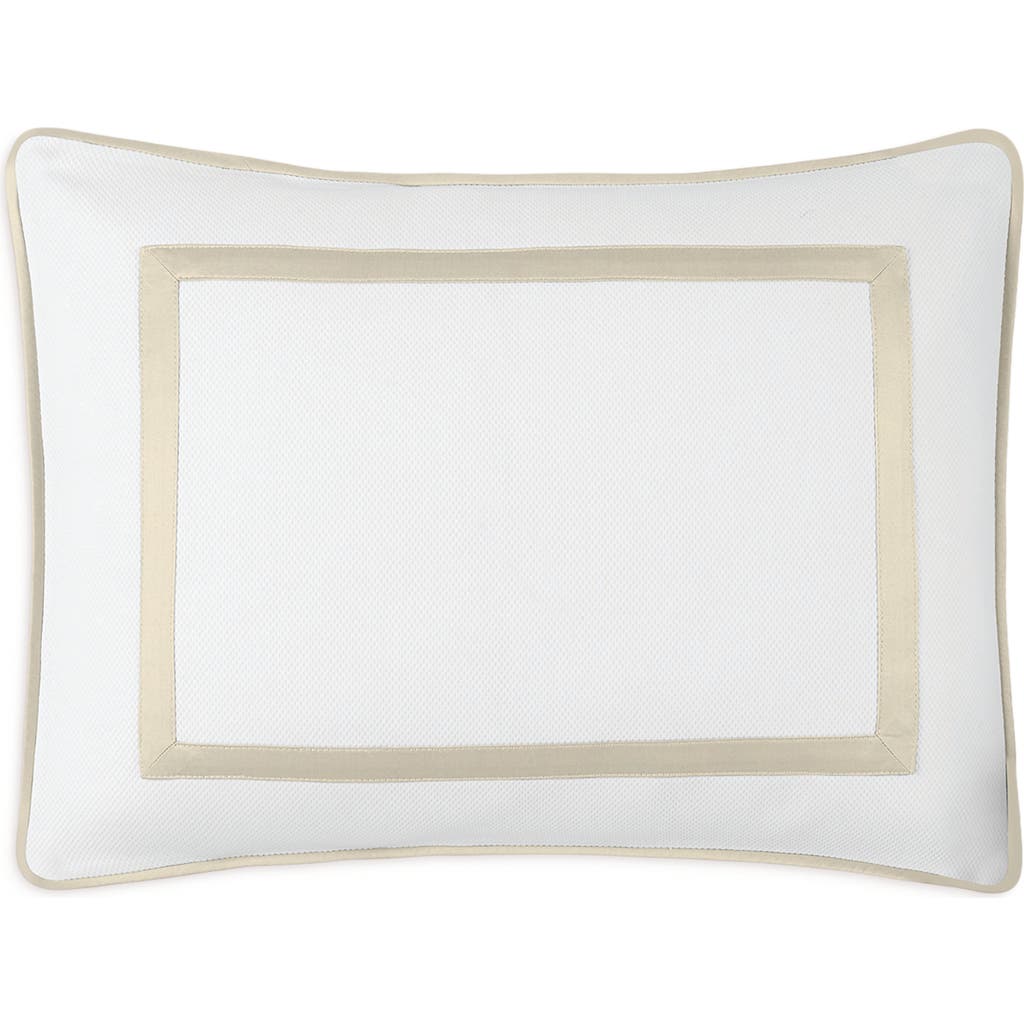 Matouk Louise Piqué Boudoir Pillow Sham In White