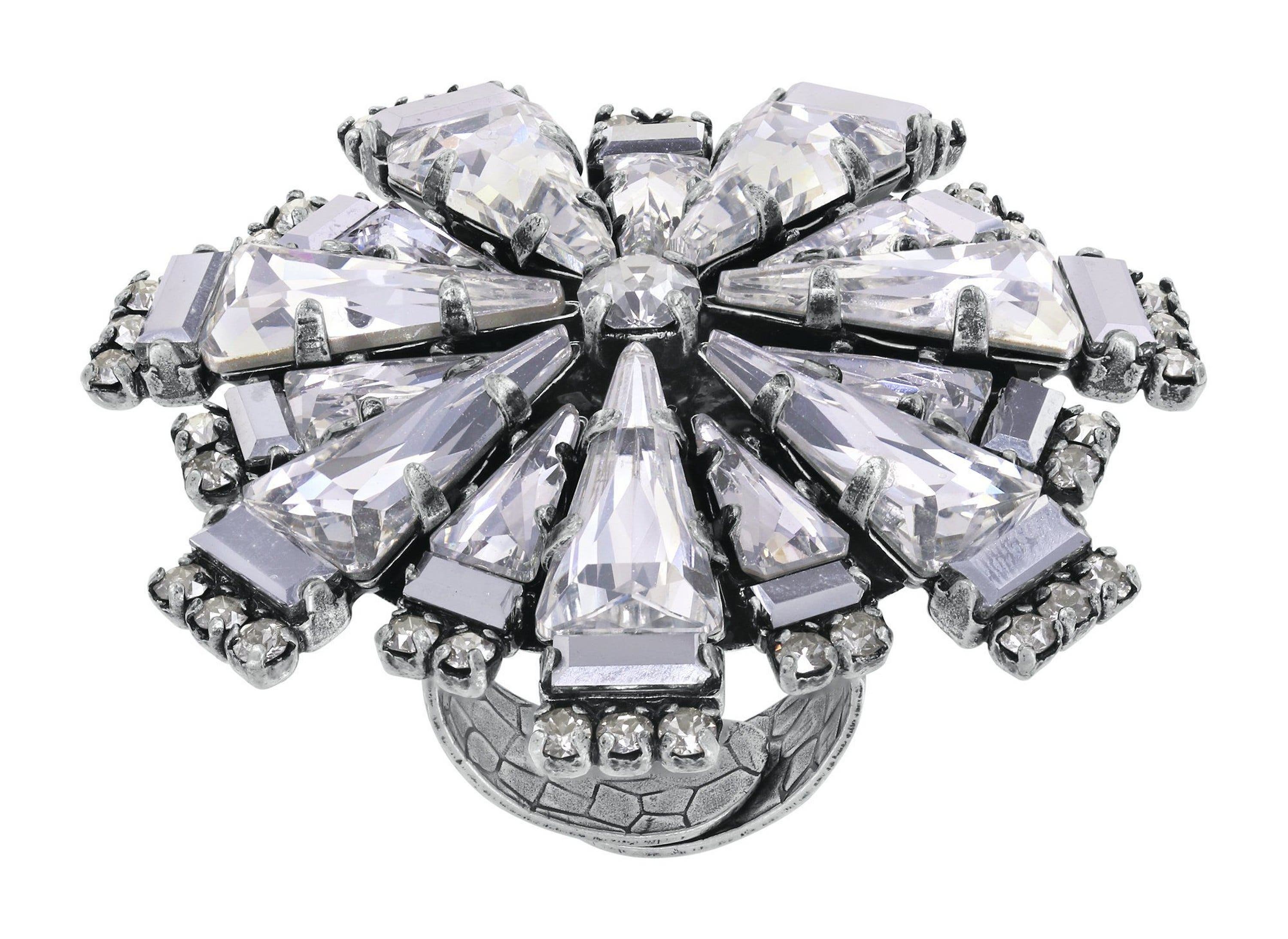 Black/white / Antique Silver
