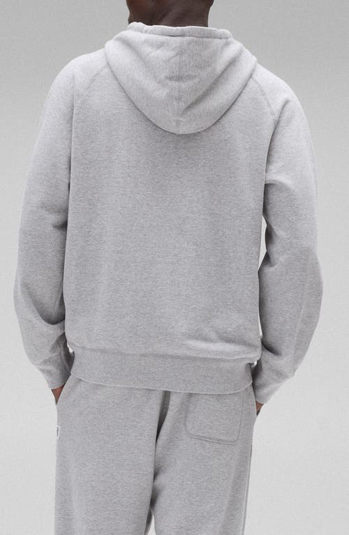 Reigning Champ Midweight Terry Standard Full Zip Hoodie In Gray