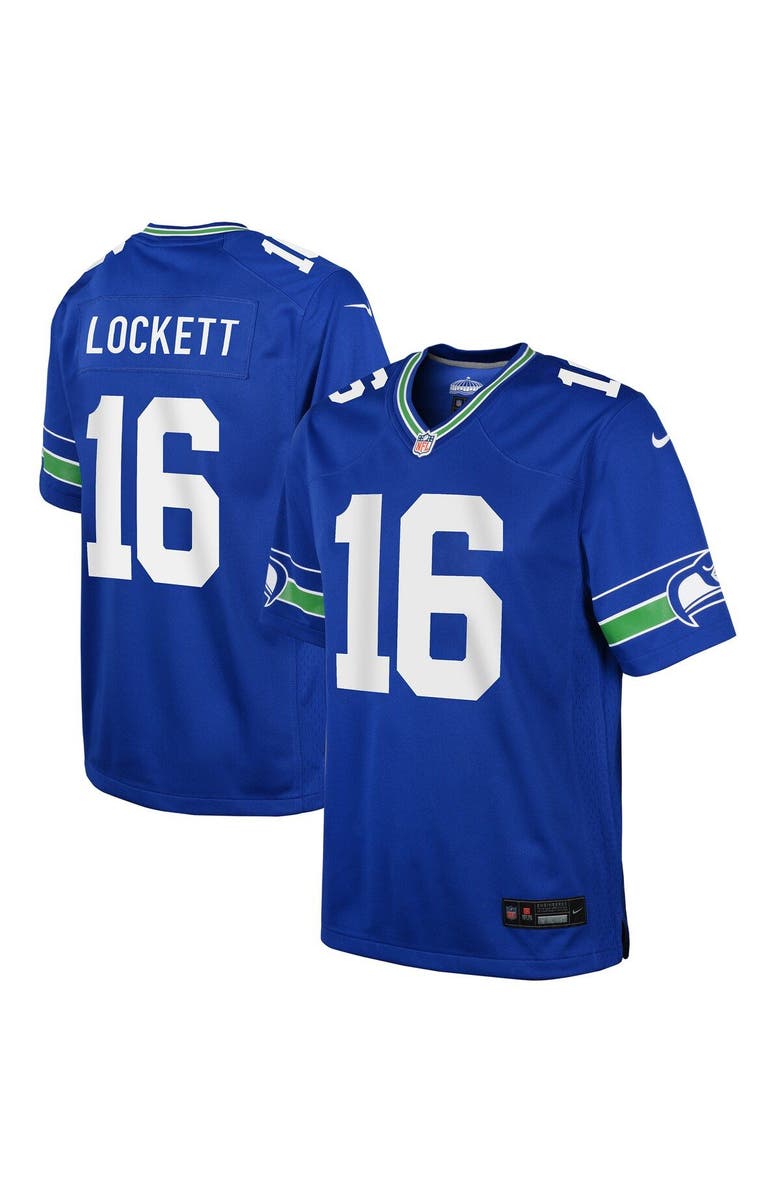 Nike Youth Nike Tyler Lockett Royal Seattle Seahawks Game Jersey, Main, color, 