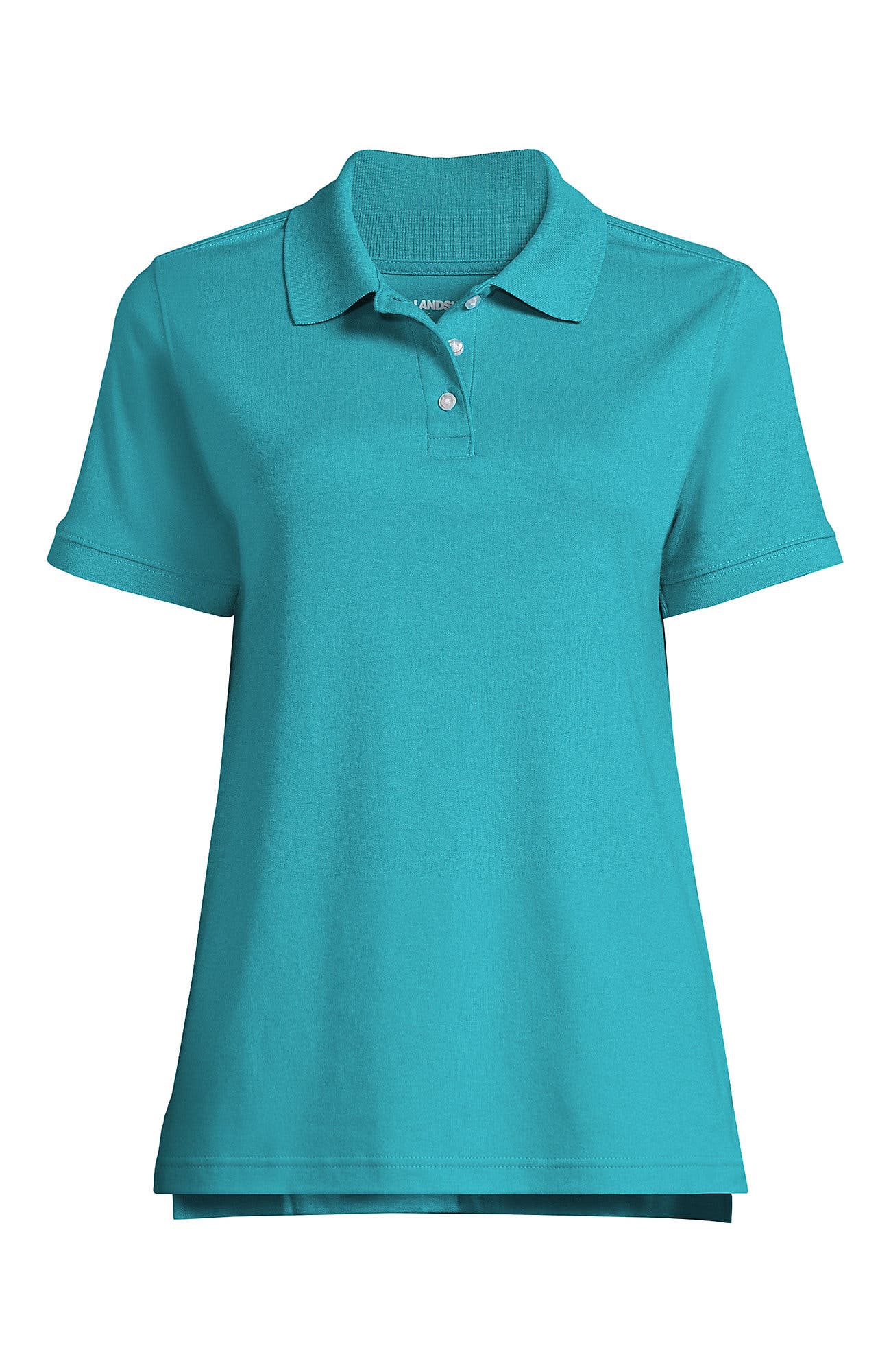 Lands' End School Uniform Short Sleeve Interlock Polo Shirt (Women ...