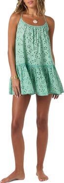 O'Neill Kylee Cotton Eyelet Cover-Up Minidress