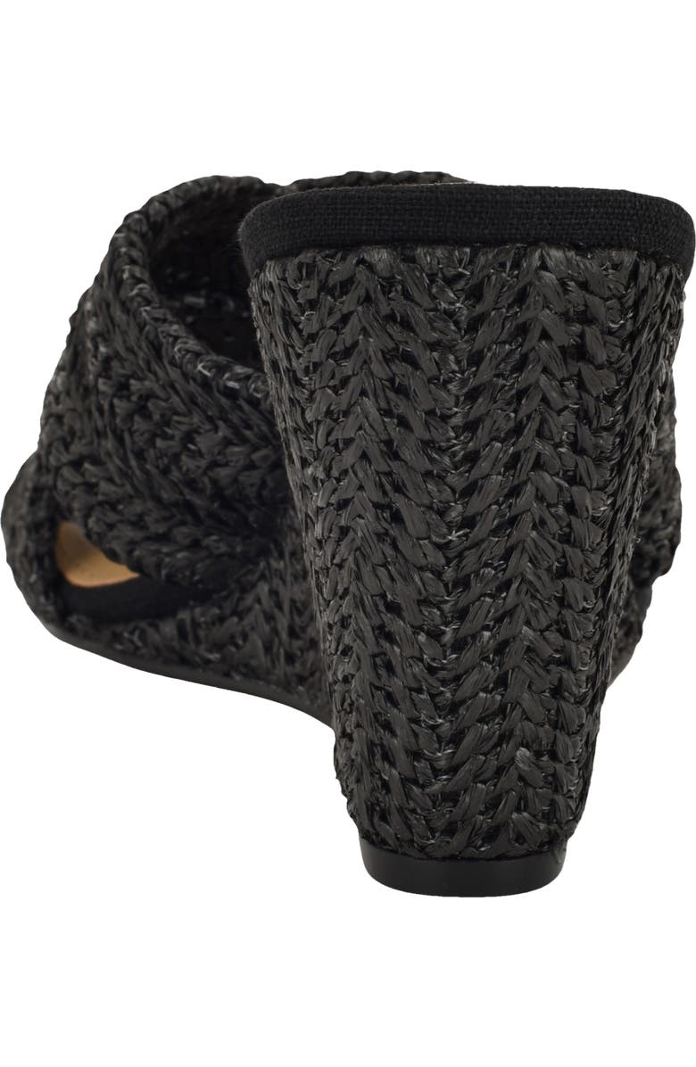 Nine West Nejia Wedge Sandal, Alternate, color, Black