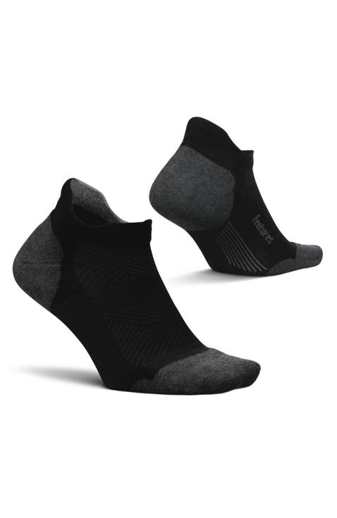 Elite Max Cushion No Show Tab Ankle Socks  Sport Sock with Targeted Compression