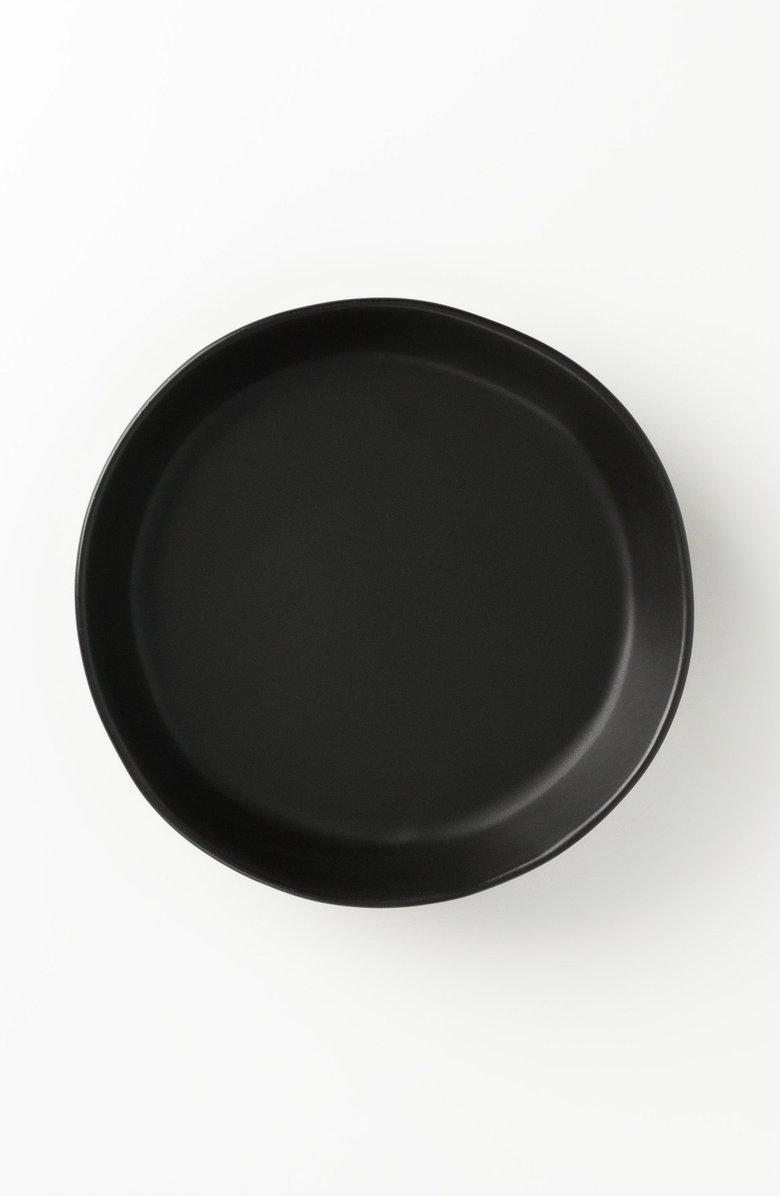 Haand Skali Coupe Salad Plate, Main, color, Matte Black / Individual