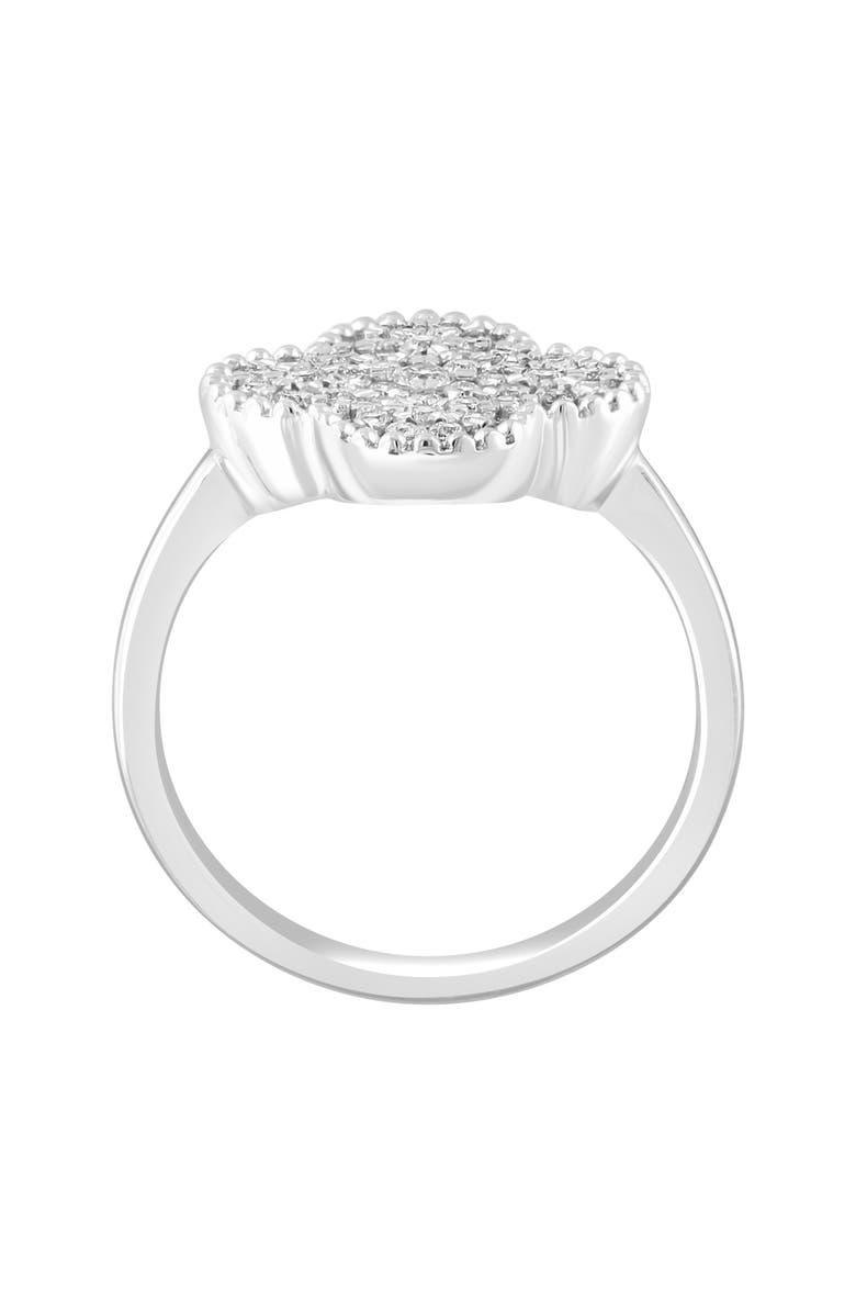 EFFY Sterling Silver Diamond Quatrefoil Ring - 0.55 ctw. - Size 7, Alternate, color, 