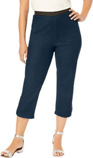 Jessica London Stretch Denim Crop Jeggings