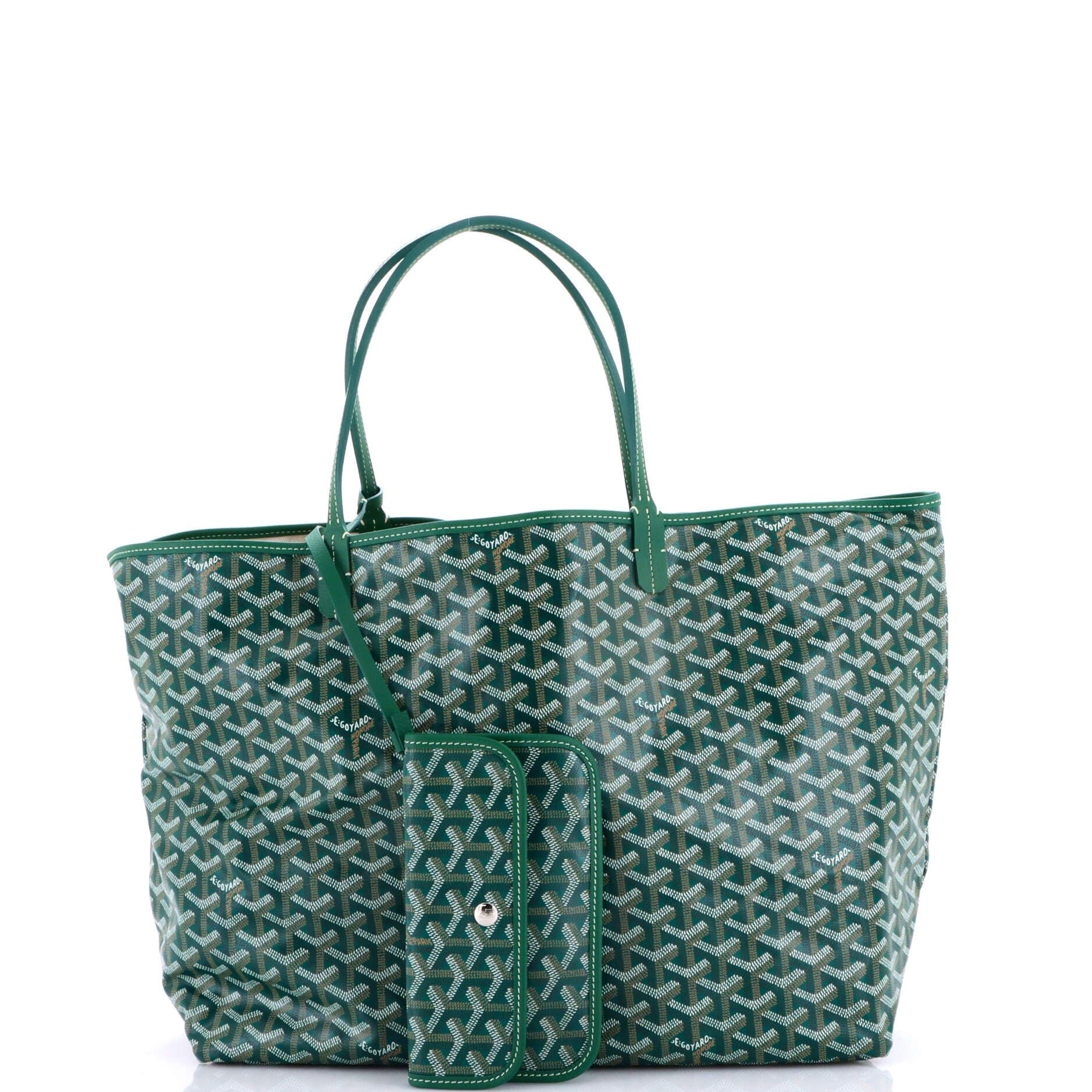 Pre-Owned Goyard Saint Louis Tote Coated Canvas GM, Alternate, color, Green