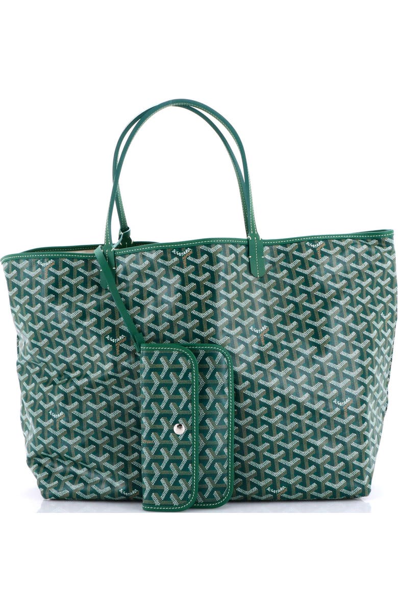 Pre-Owned Goyard Saint Louis Tote Coated Canvas GM, Alternate, color, Green