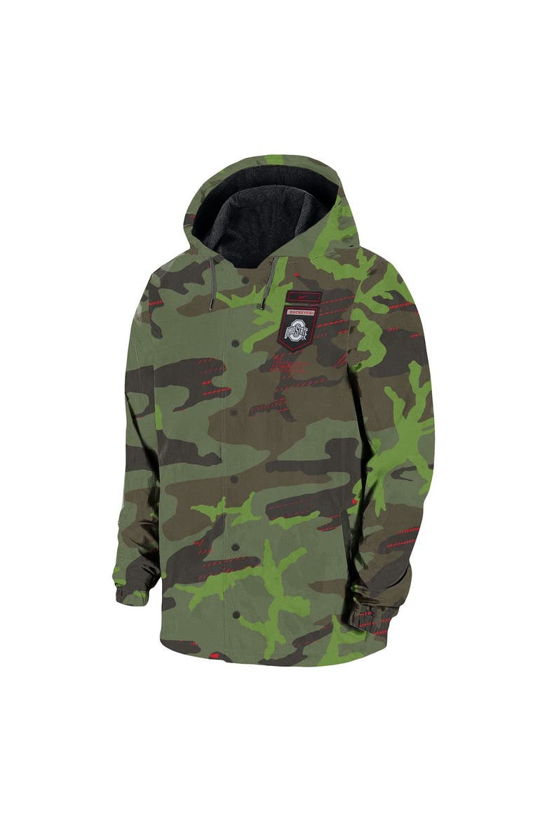 Men's Nike Camo Ohio State Buckeyes Hoodie Full-Snap Jacket, Alternate, color, Camo
