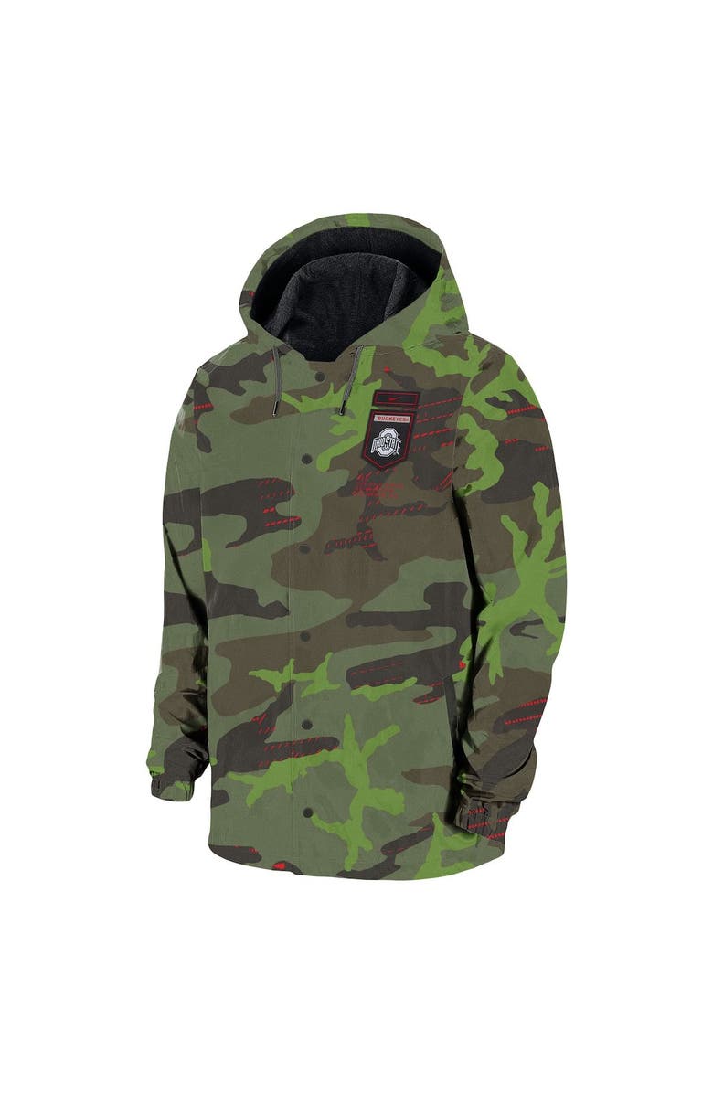 Nike Men's Nike Camo Ohio State Buckeyes Hoodie Full-Snap Jacket, Alternate, color, Camo
