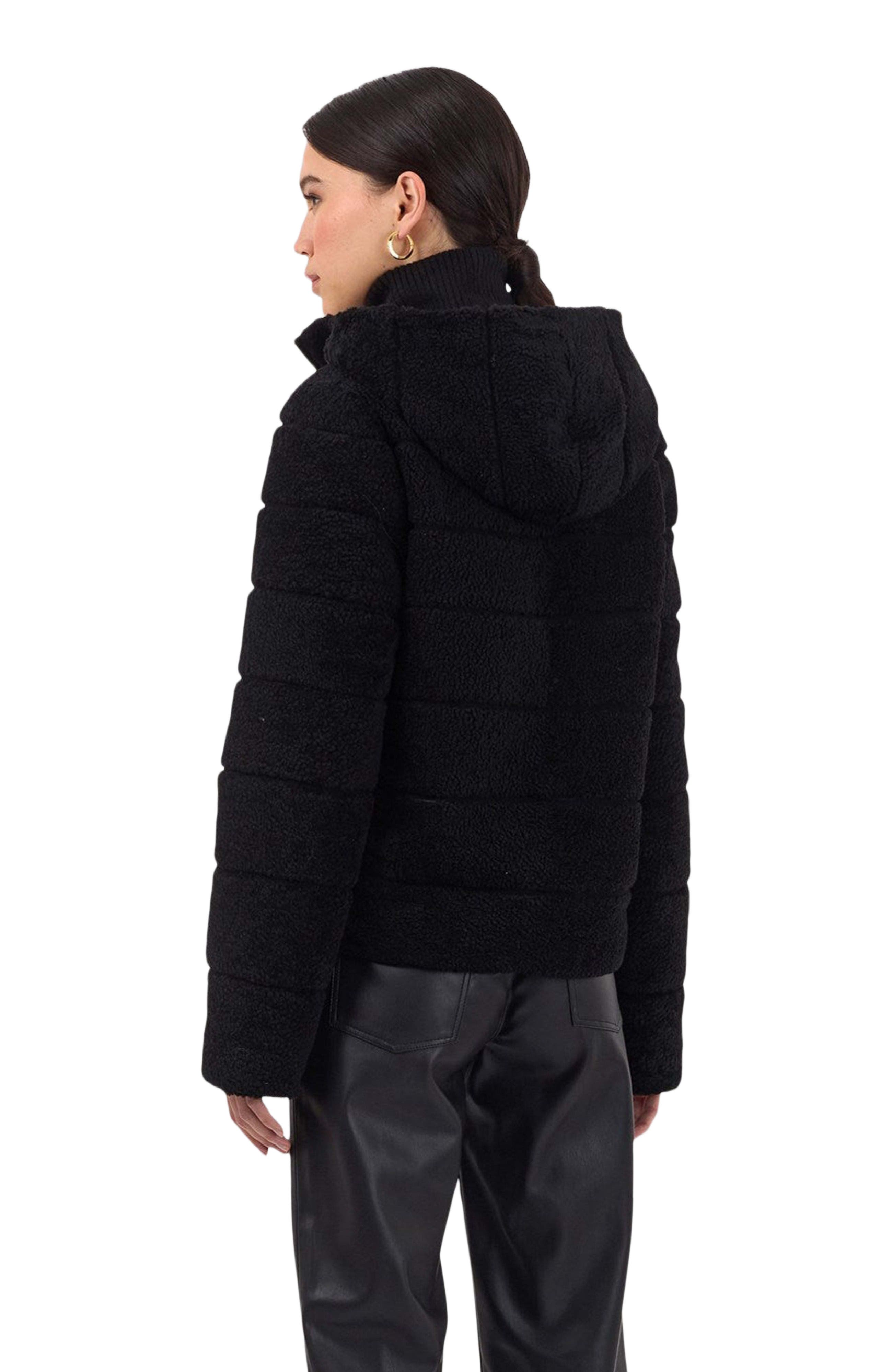 Horizontal Curly Genuine Shearling Jacket - image 2