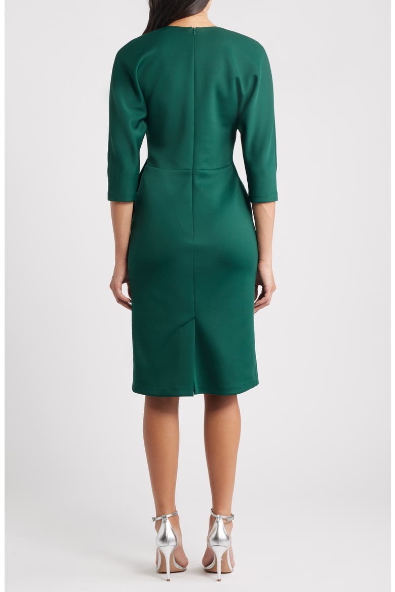 Faux Wrap Cocktail Dress, Alternate, color, HUN