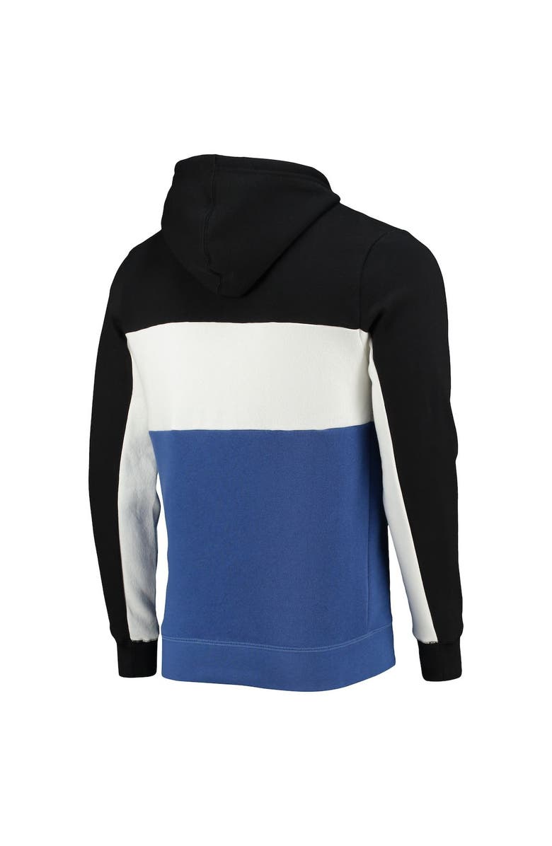 Junk Food Men's Junk Food Black/White Orlando Magic Wordmark Colorblock Fleece Pullover Hoodie, Alternate, color, Black