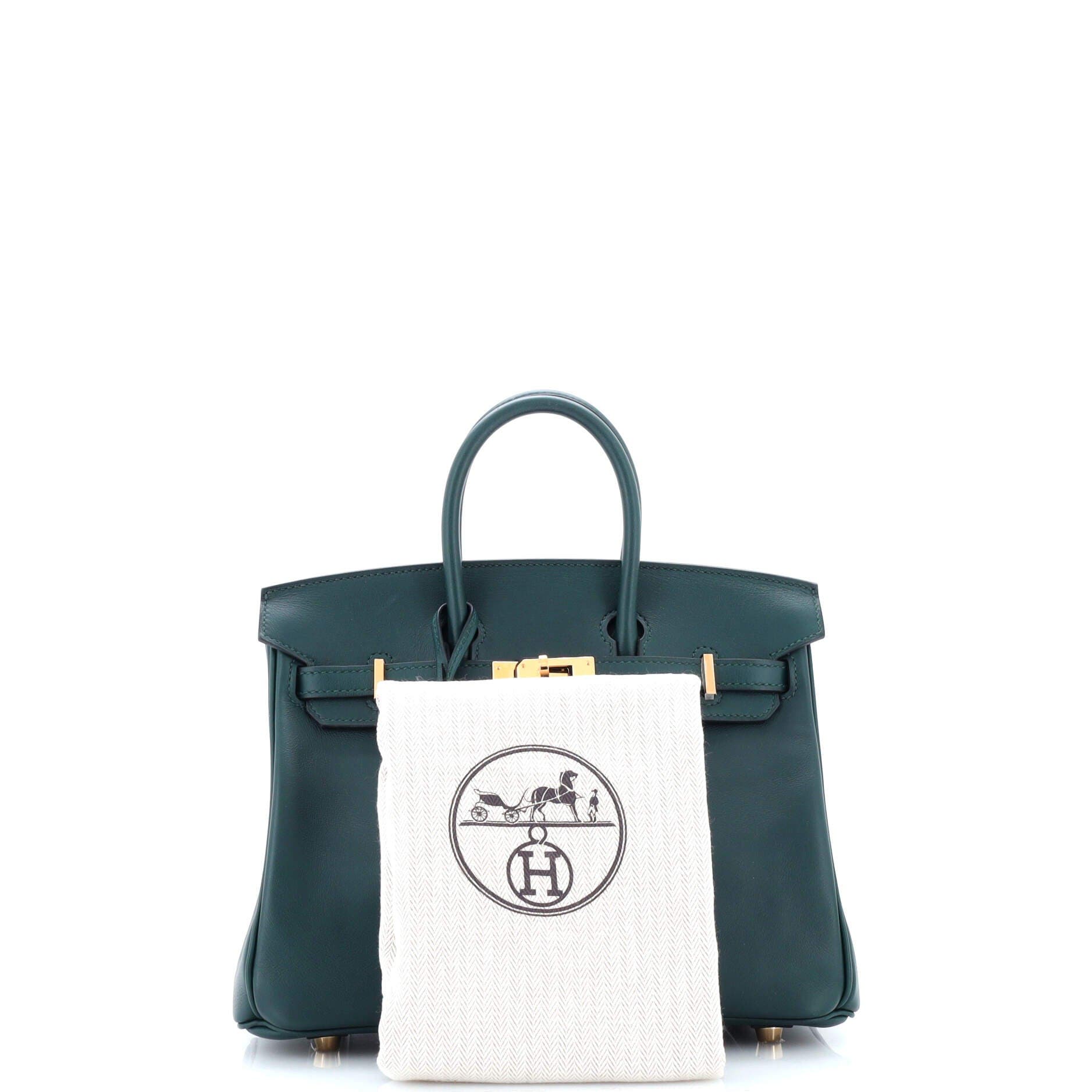 Pre-Owned Hermes Birkin Handbag Green Swift with Gold Hardware 25, Alternate, color, 