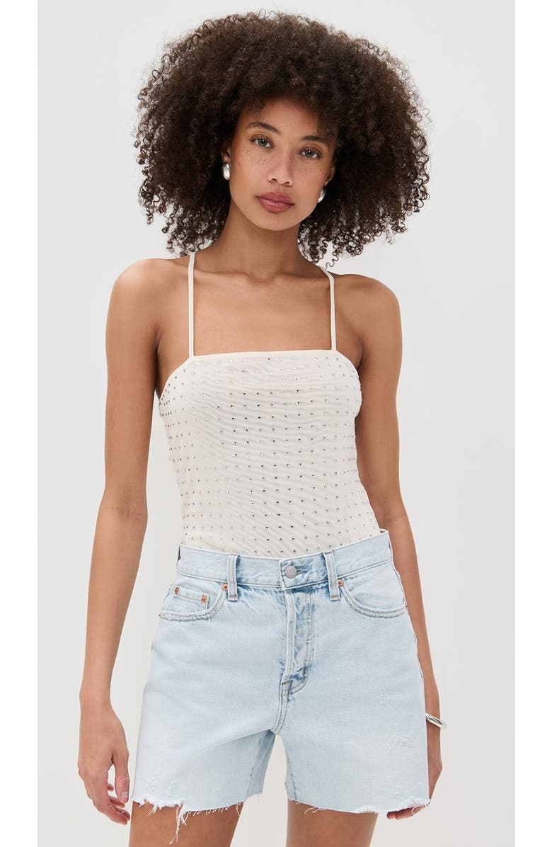 Dur Doux Madison T-Strap Bodysuit, Alternate, color, Cream