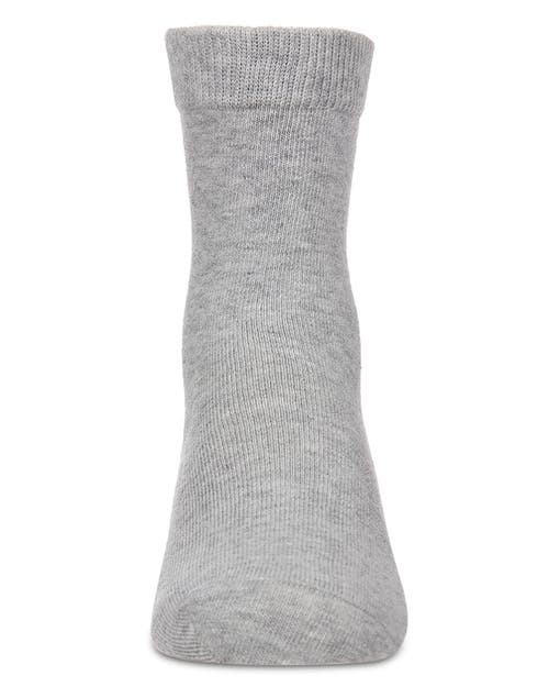 Memoi Kids' Basic Cotton Blend Crew Socks In Blue