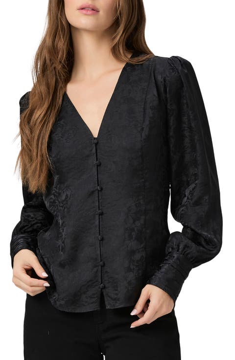 Marielle Long Sleeve Silk Top