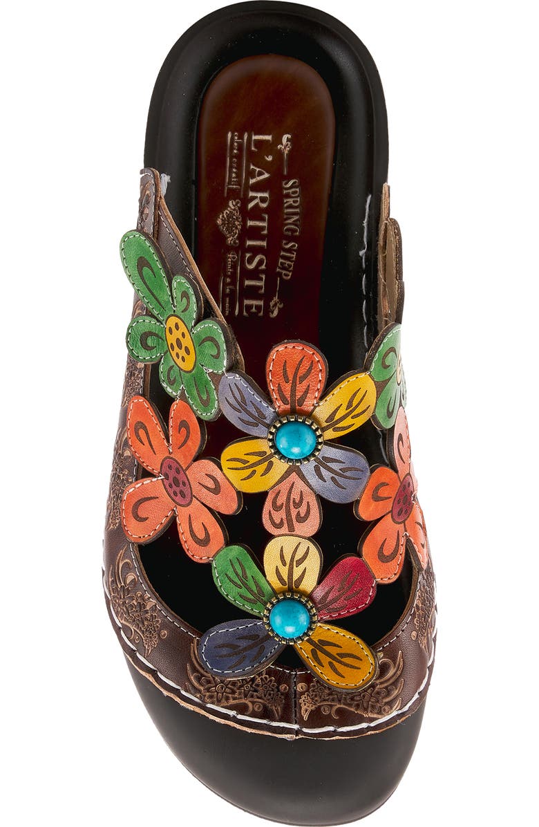 L'Artiste by Spring Step Keya Floral Mule, Alternate, color,