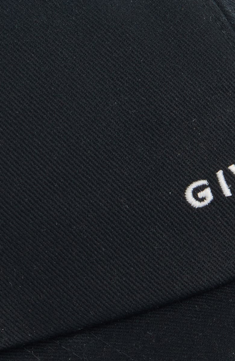 Givenchy Logo Embroidered Adjustable Baseball Cap, Alternate, color, Black