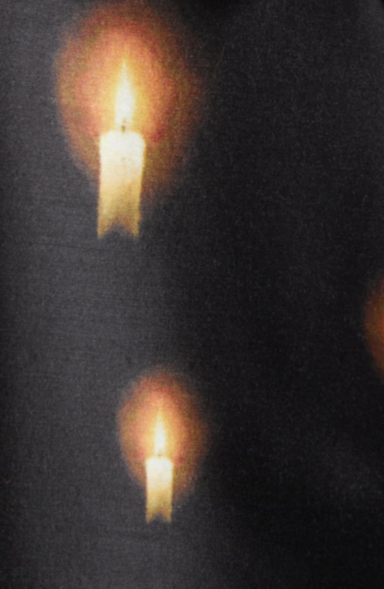 Undercover Candles Wool & Silk Coat, Alternate, color, Black Base