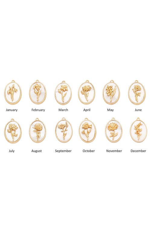Set & Stones Katrina Birth Flower Pendant Necklace