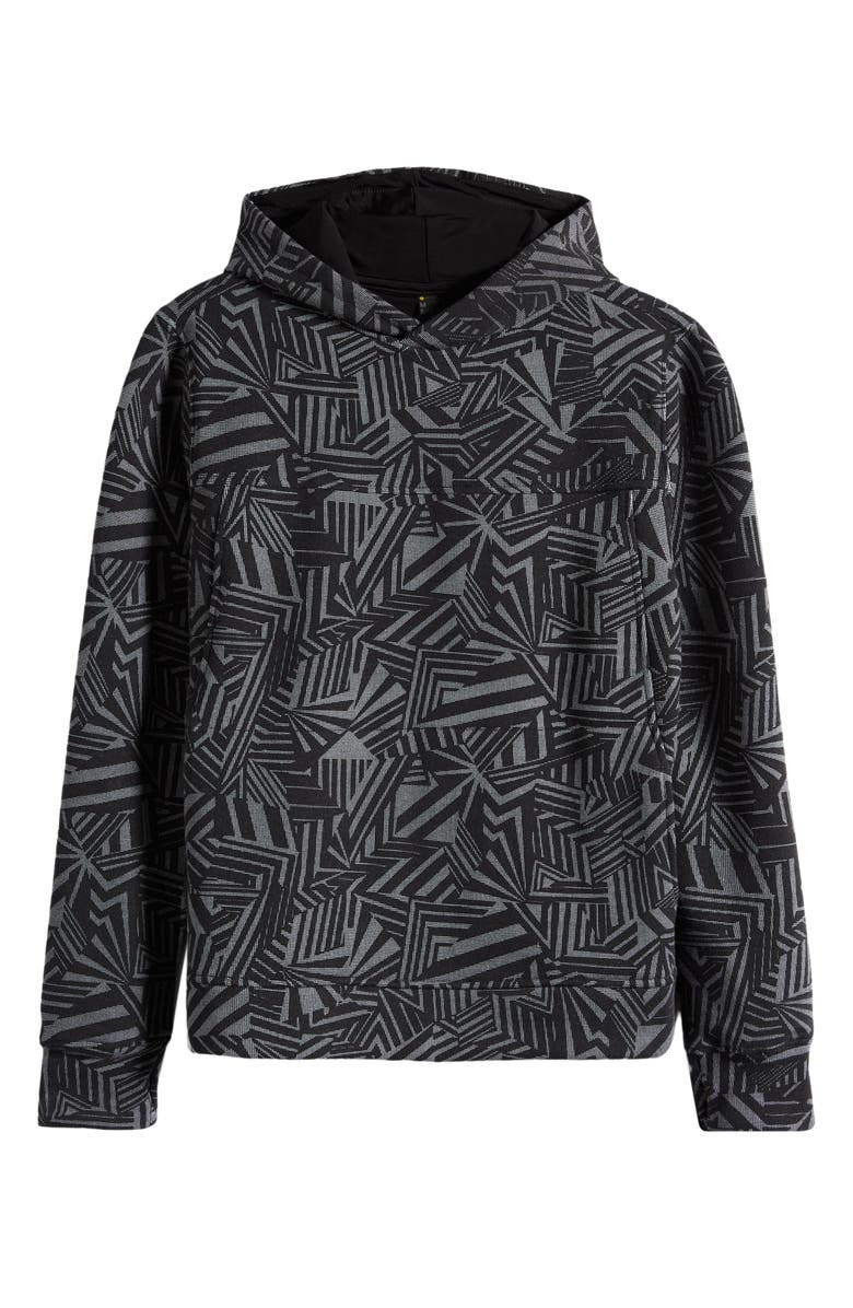 Zella Kids' Strike Fleece Pullover Hoodie, Main, color, Black Dazzle Print