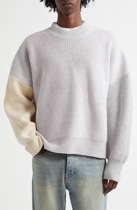 Laerke Colorblock One of a Kind Crewneck Sweater