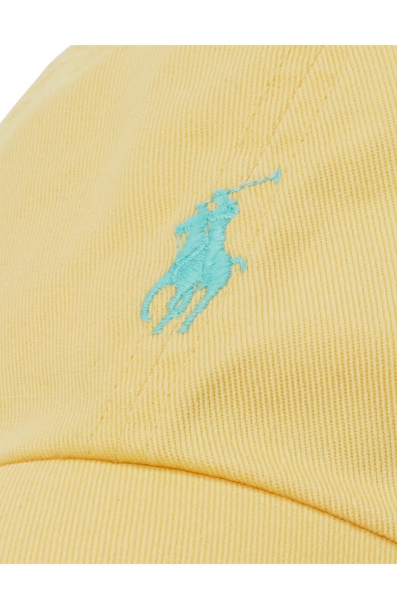 Polo Ralph Lauren The Iconic Cotton Chino Baseball Cap, Alternate, color, Corn Yellow