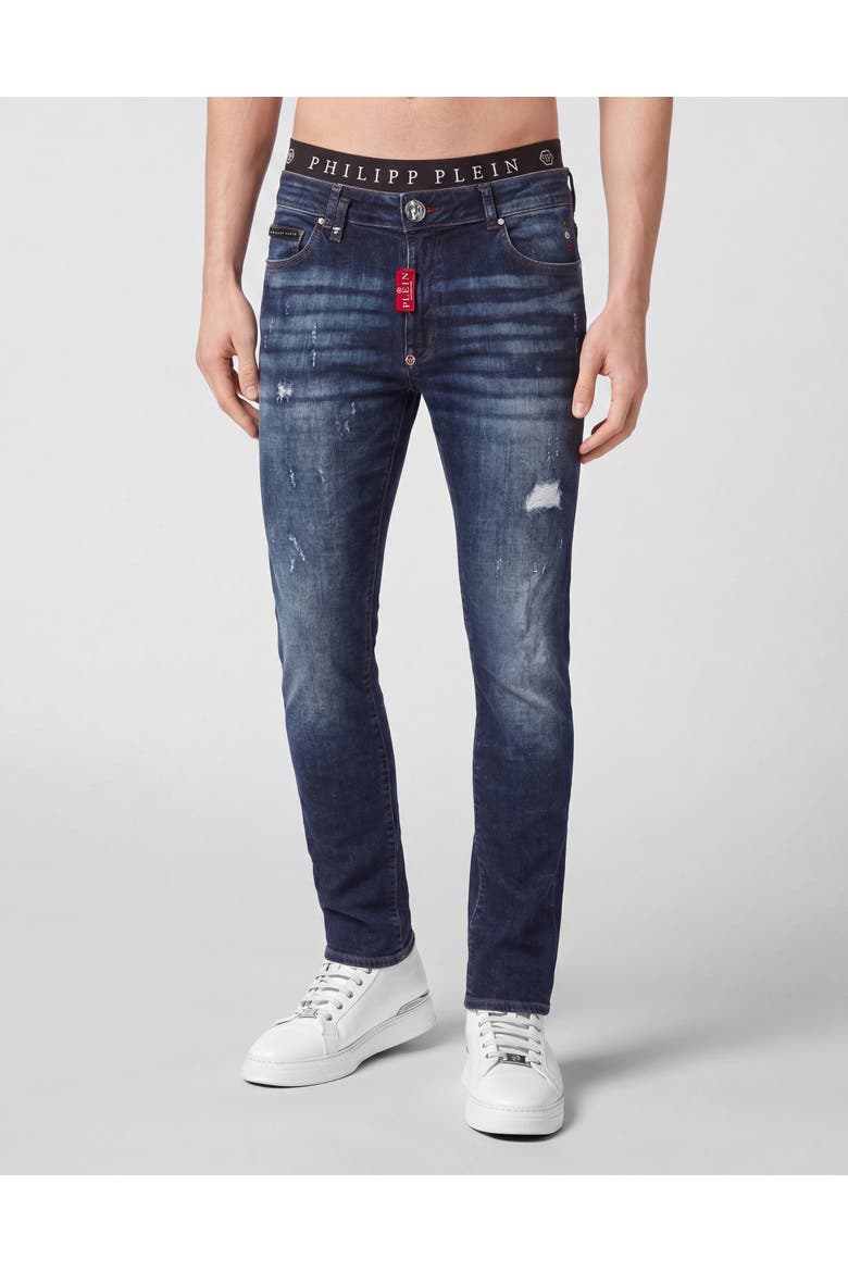 Slim Fit Jeans Basic Men, Main, color, Blue Storm