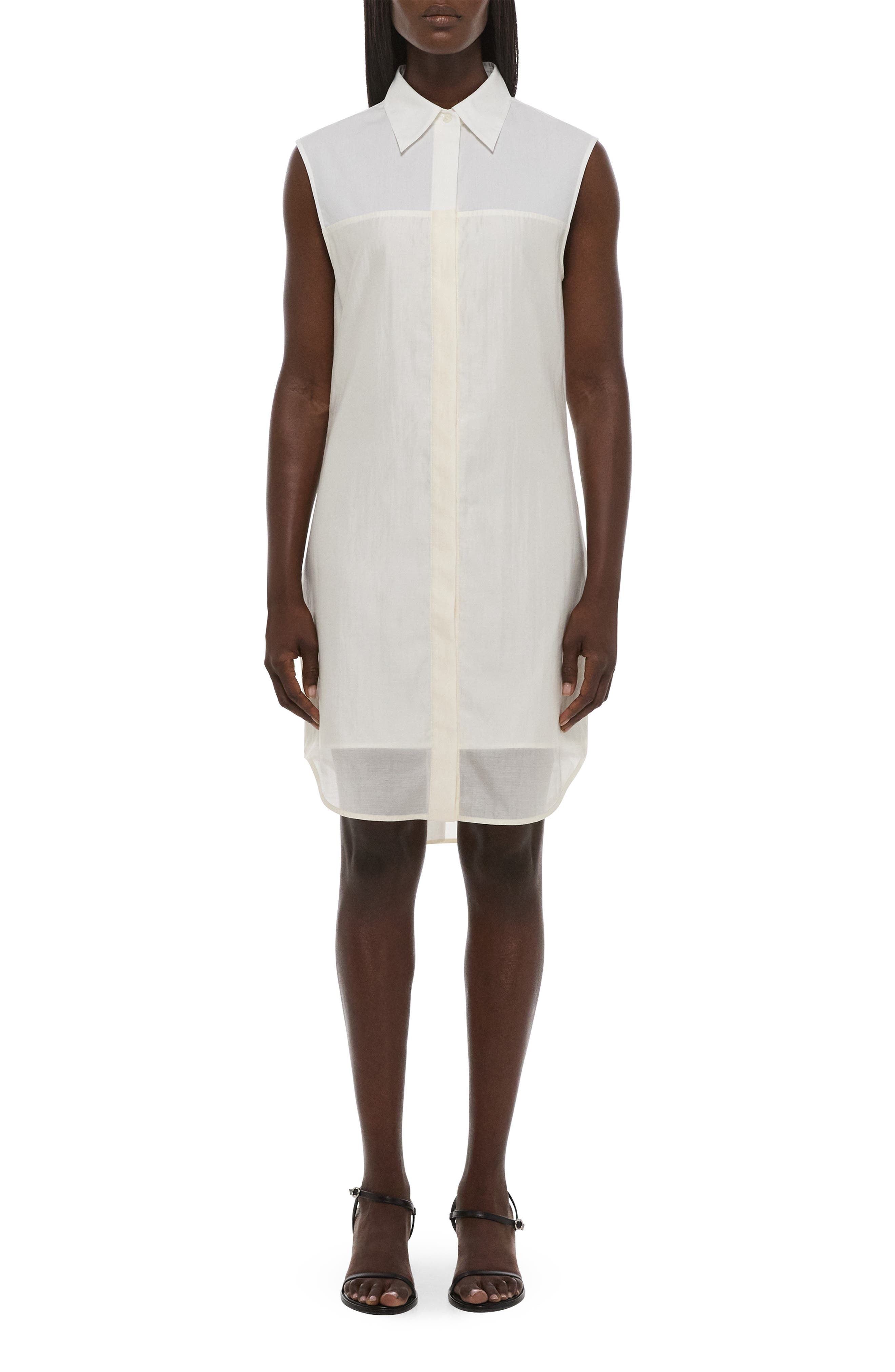 Sleeveless Shirtdress