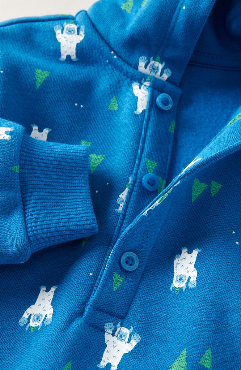 Tucker + Tate Cozy Hooded Romper, Alternate, color, Blue Empire Cozy Yeti