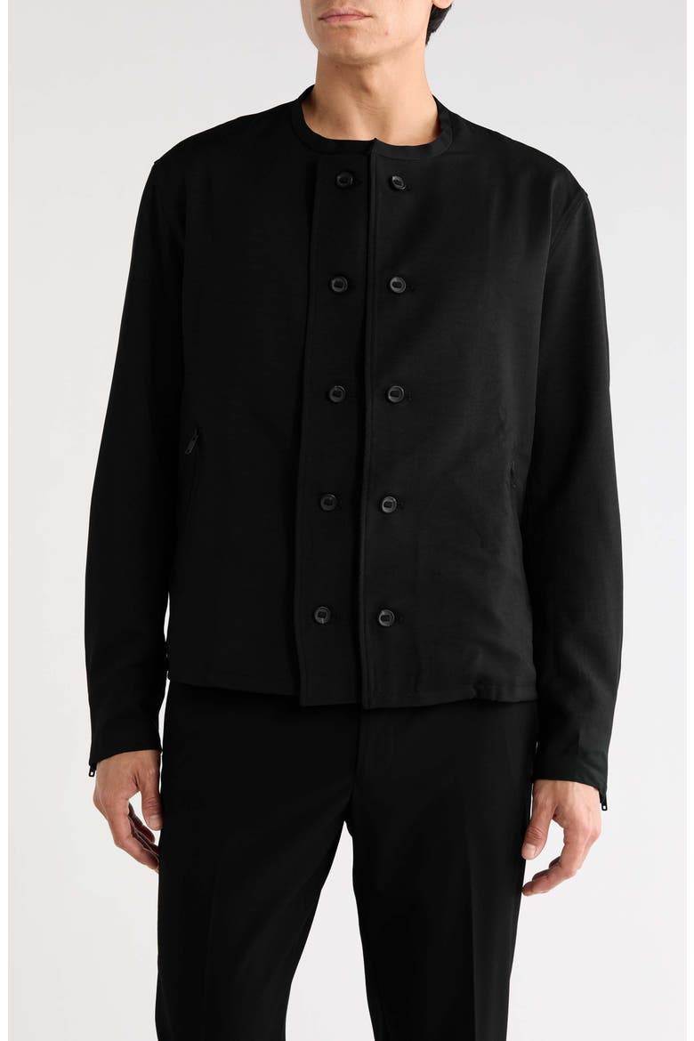 Uniform Adaptive Twill Top, Main, color, BLACK