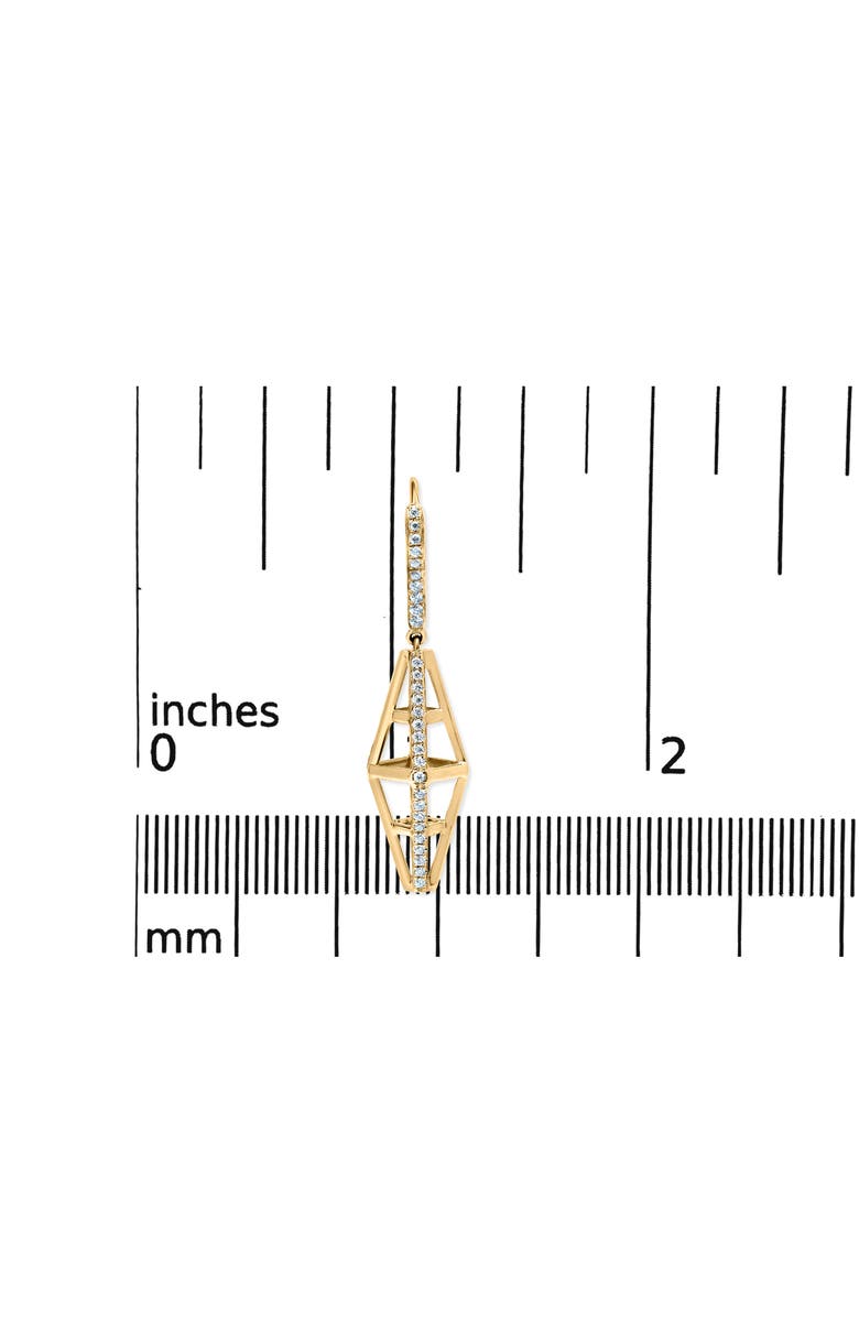 Haus of Brilliance 14K Yellow Gold 5/8 Cttw Diamond Geometrical Pillar Drop and Dangle Earrings, Alternate, color, Yellow