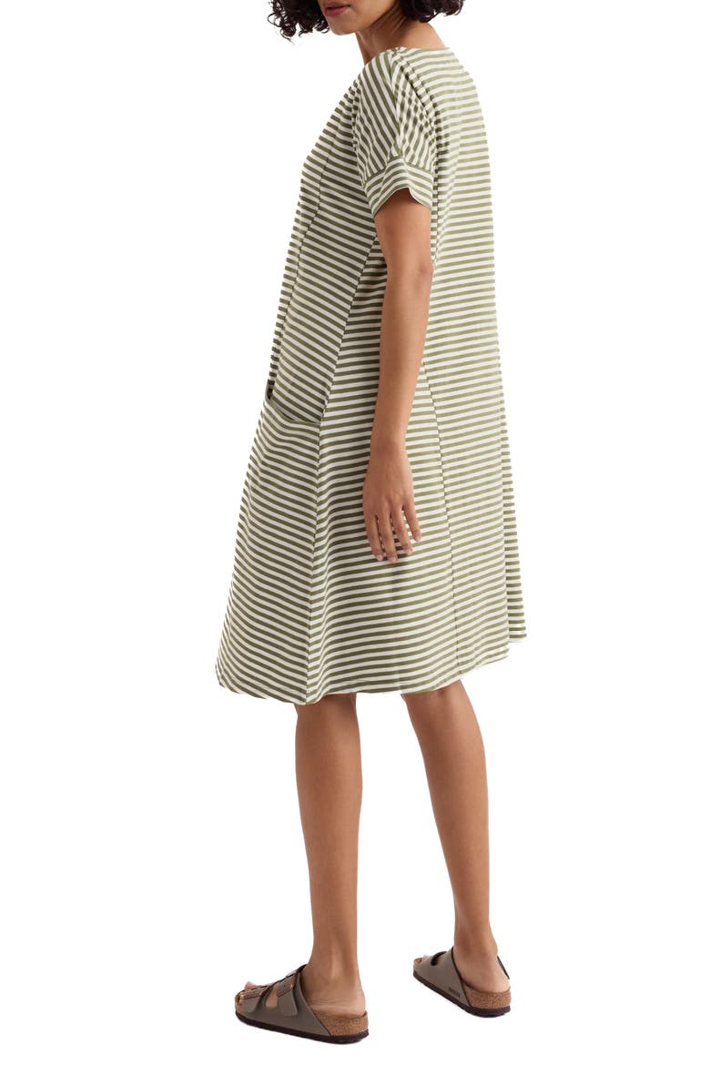 Mill Pool Stripe Organic Cotton Swing Dress, Alternate, color, PELLITRAS CYPRESS