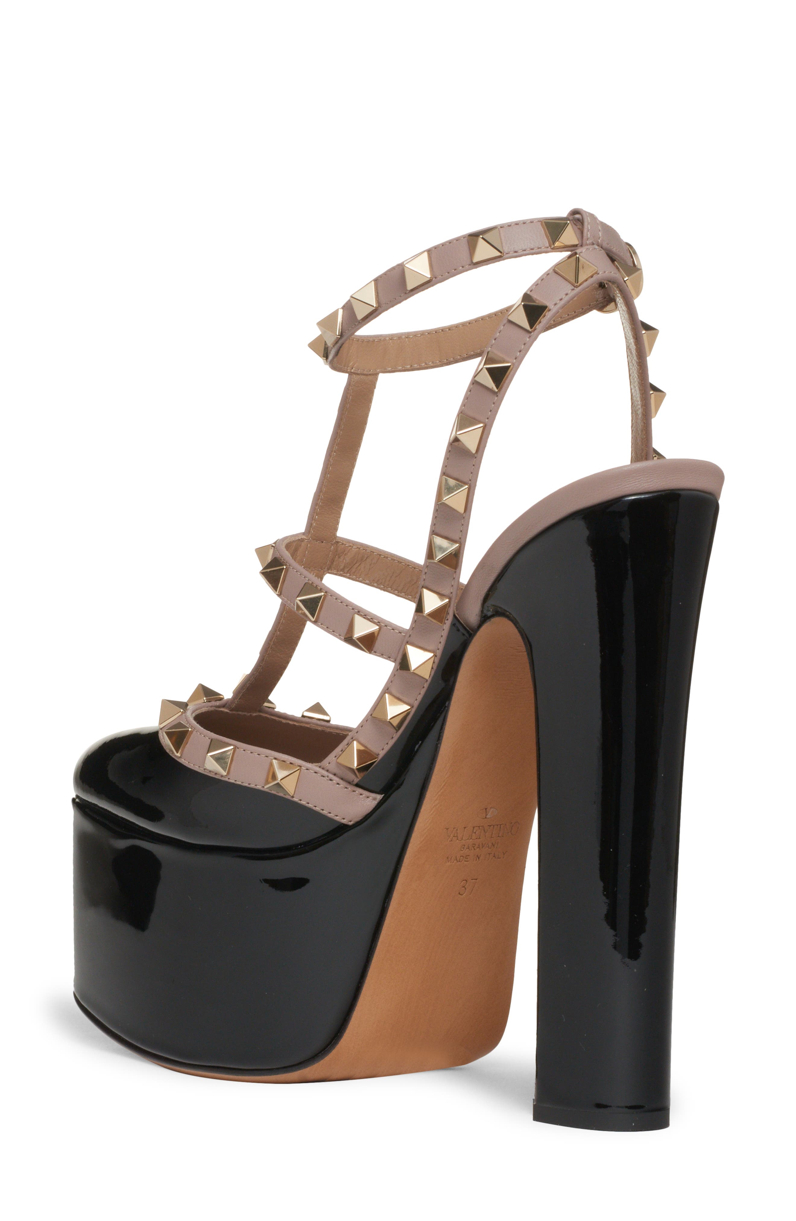 Valentino Garavani Rockstud Platform Pump, Alternate, color, 