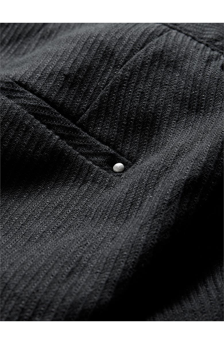 John Varvatos Duncan Regular Fit Flat Front Black Twill Pants, Alternate, color,