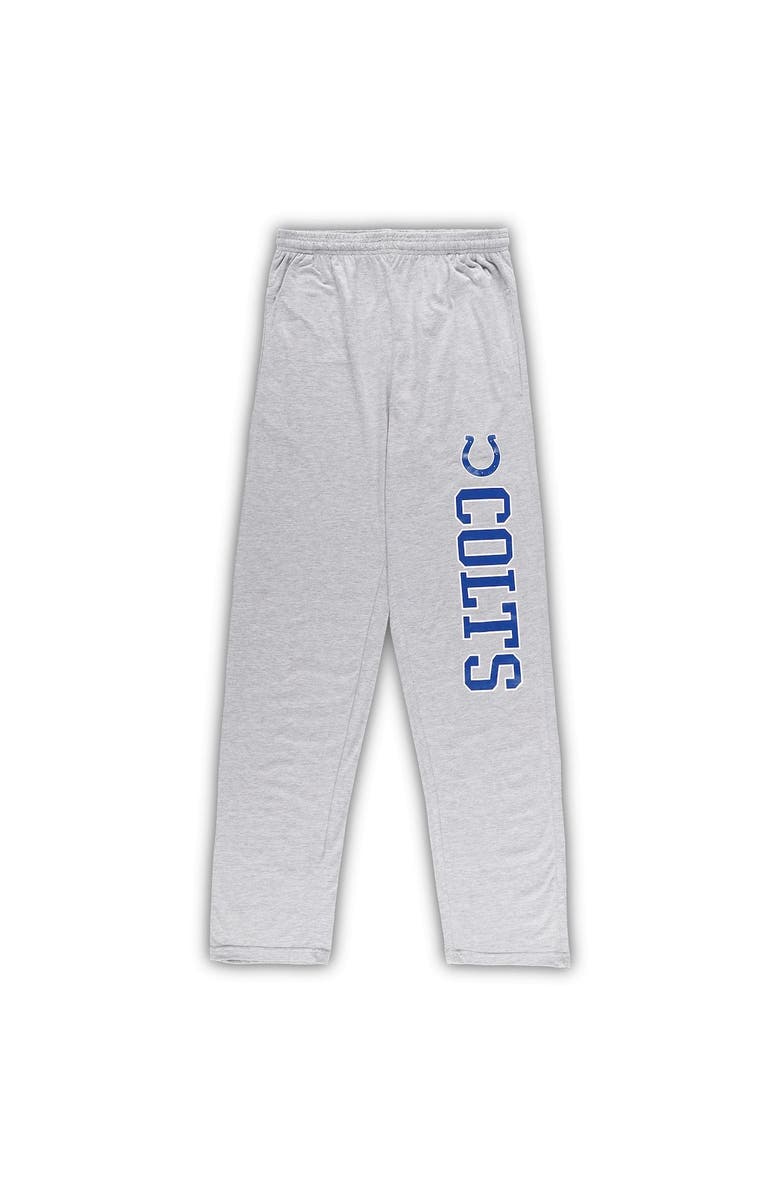CONCEPTS SPORT Men's Concepts Sport Royal/Heather Gray Indianapolis Colts Big & Tall T-Shirt & Pants Sleep Set, Alternate, color, 