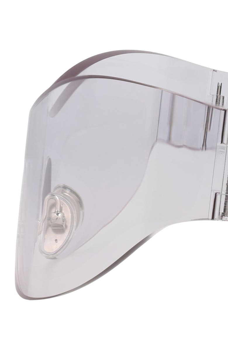 Balenciaga 99mm Wraparound Sunglasses, Alternate, color,