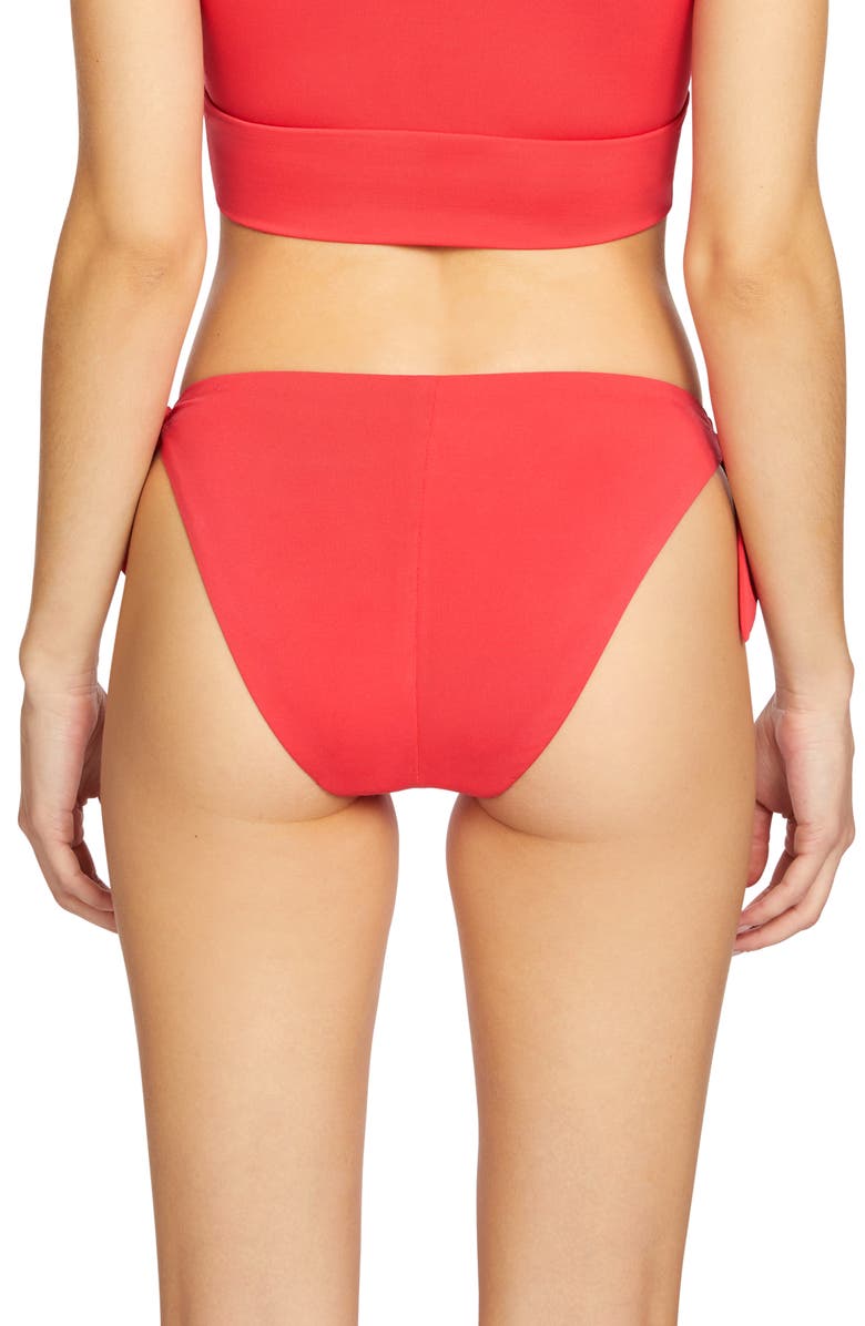 Robin Piccone Ava Side Tie Bikini Bottoms, Alternate, color, Sandia