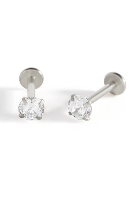 Crystal Sleeper Flatback Studs | 18g